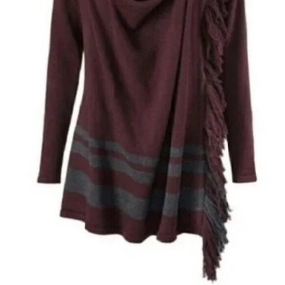 CAbi Port Fringe Wrap Sweater - Picture 4 of 15